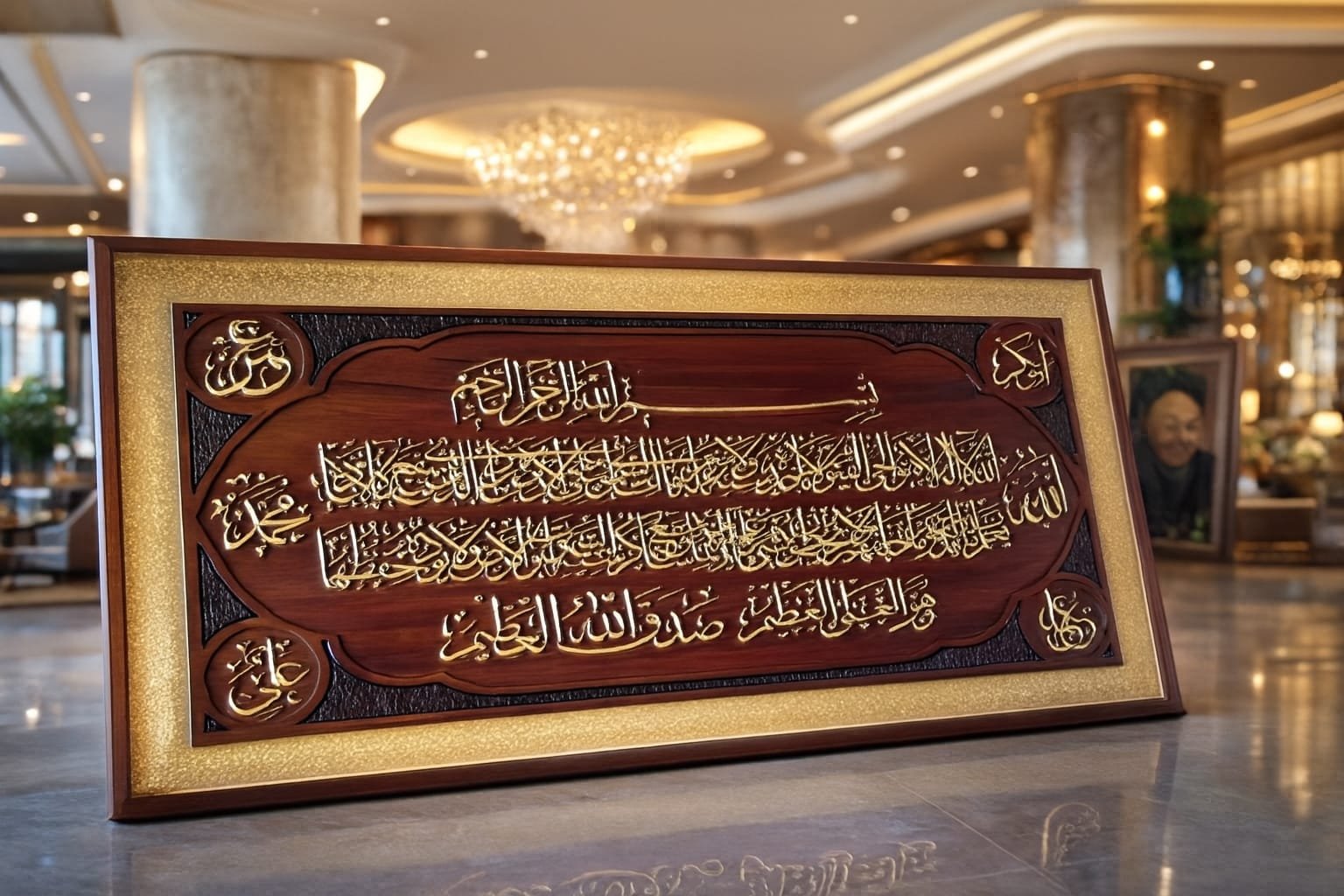 Kaligrafi ukir Ayat Kursyi